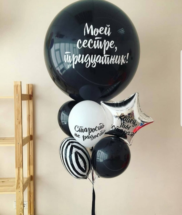 Надписи на шарах