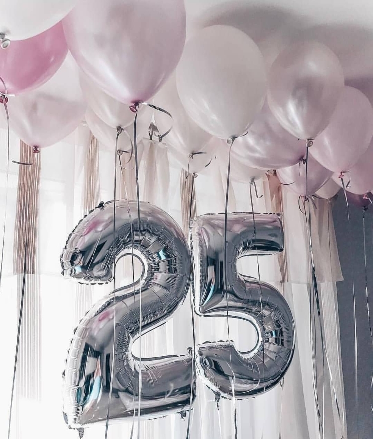 Шары на 25 лет девушке