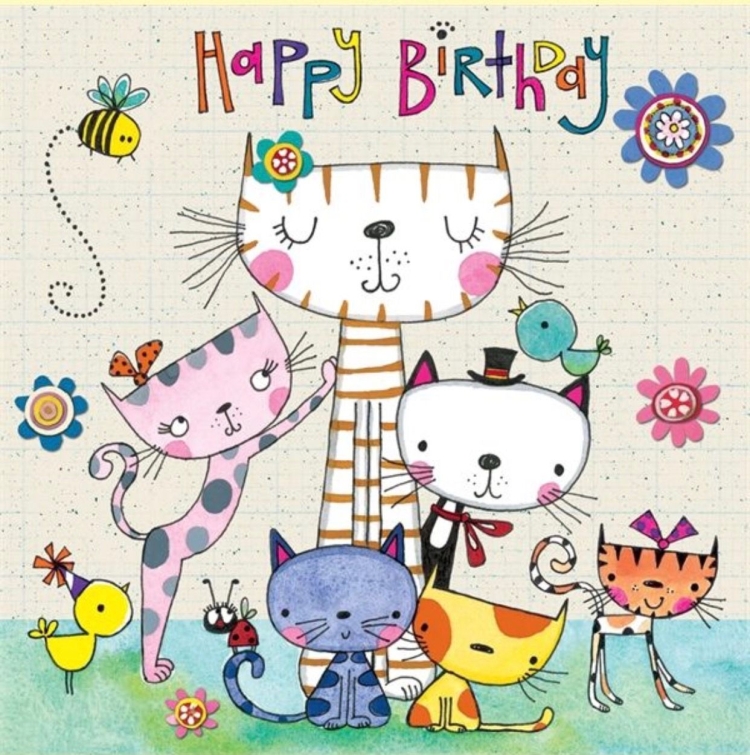 С днем рождения кошки