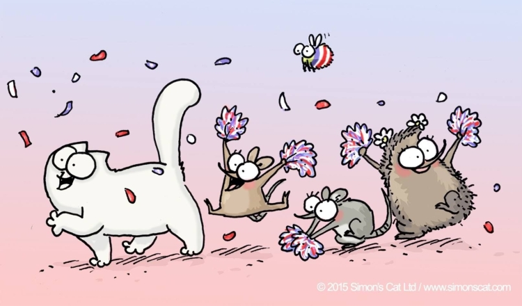 Кот Саймон с днем рождения