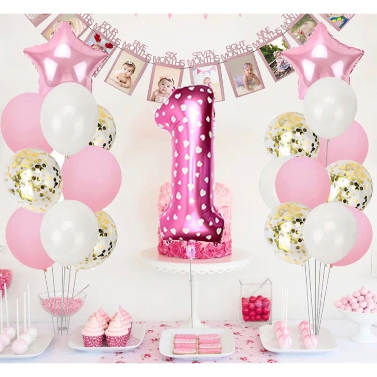 Украшение шарами на годик