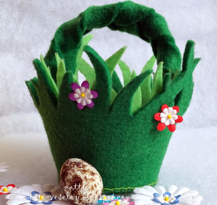 Корзина из фетра