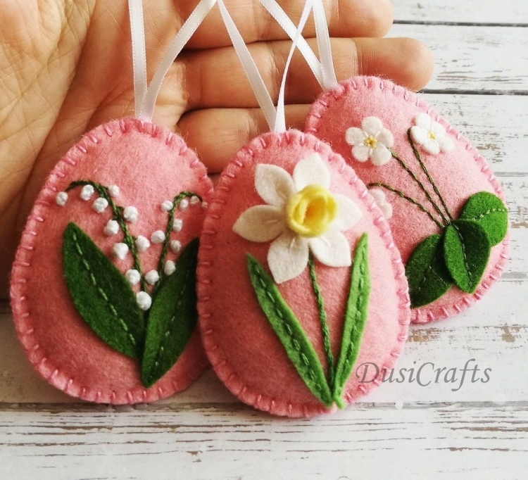 Пасхальный декор из фетра