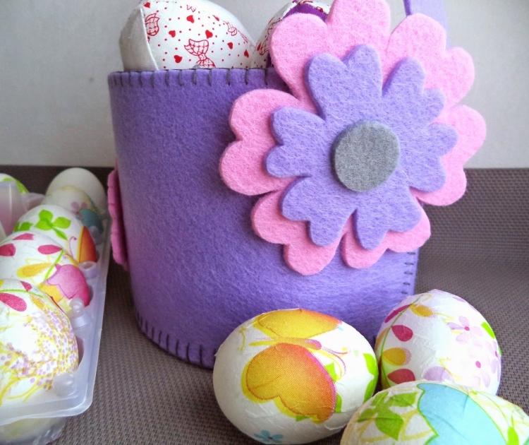 Пасхальная коробочка из фетра