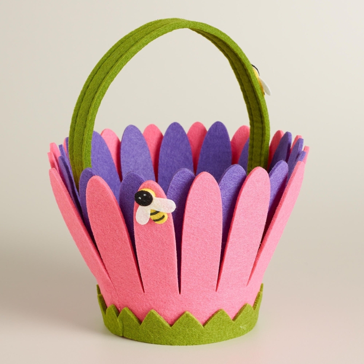Пасхальная корзина из фетра