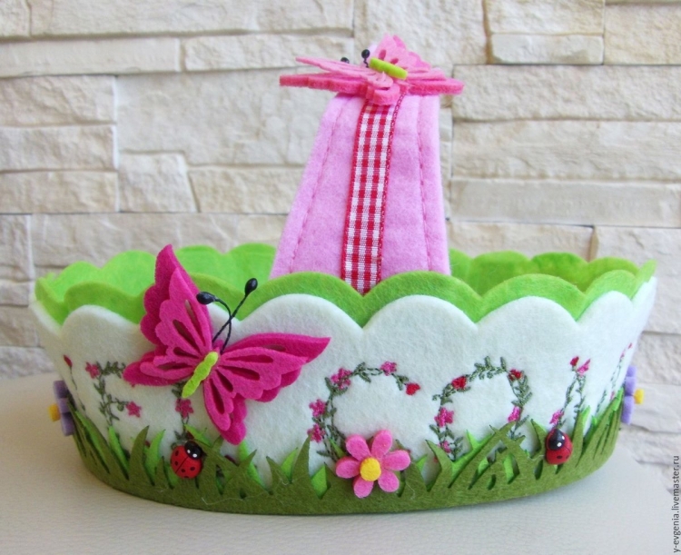 Корзинка из фетра