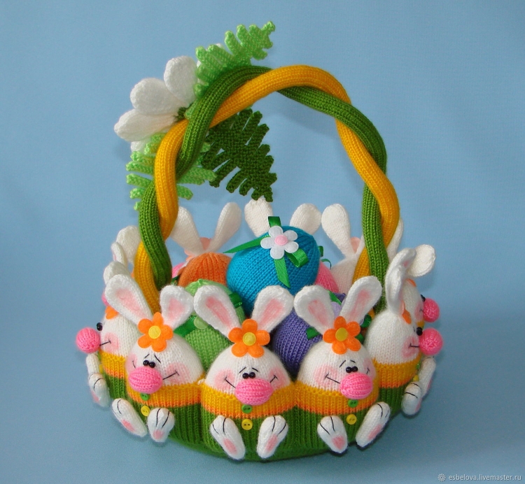 Пасхальная корзина из фетра