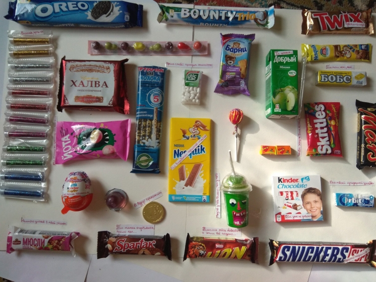 Органайзер сладостей на день