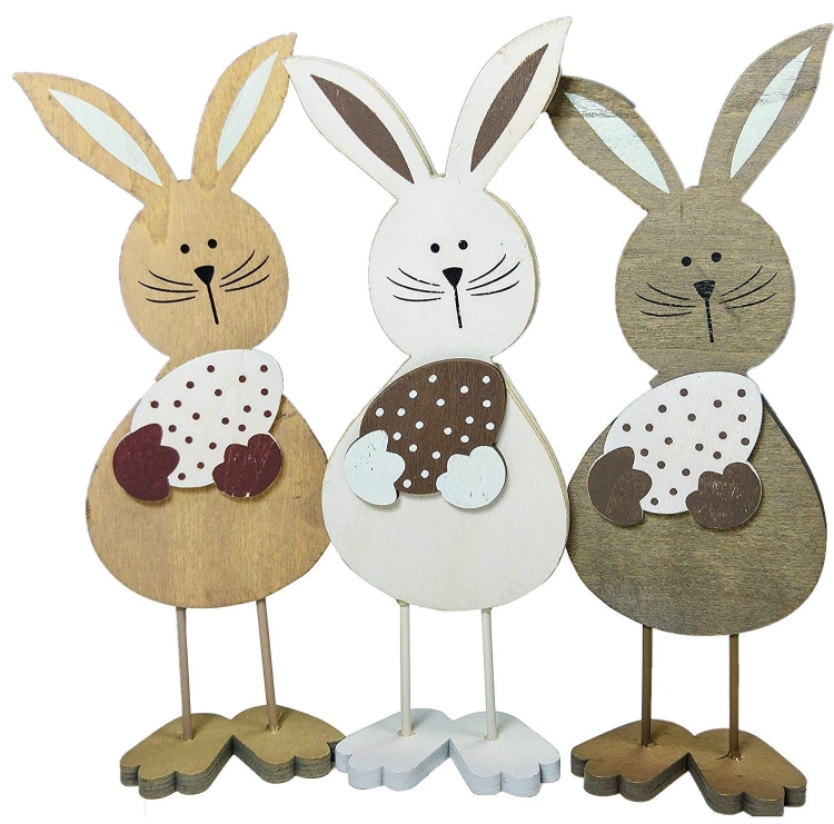 Пасхальный заяц из дерева декор