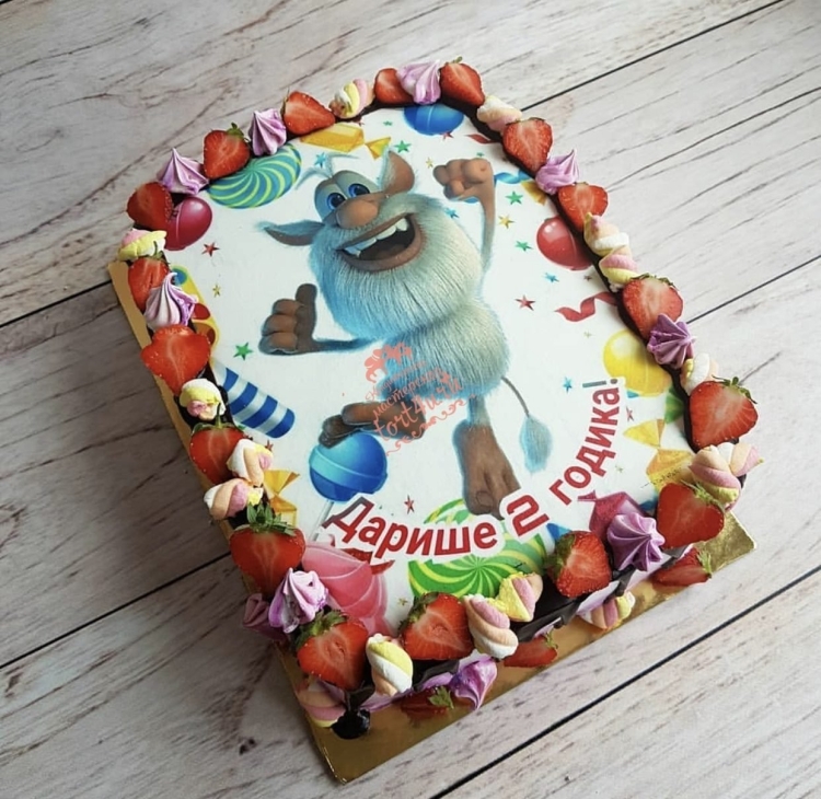 Торт с фотопечатью детский