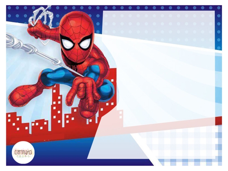Приглашение на детский день рождения человек паук