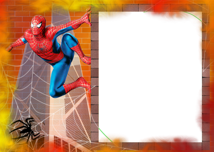 Рамка для мальчика человек паук