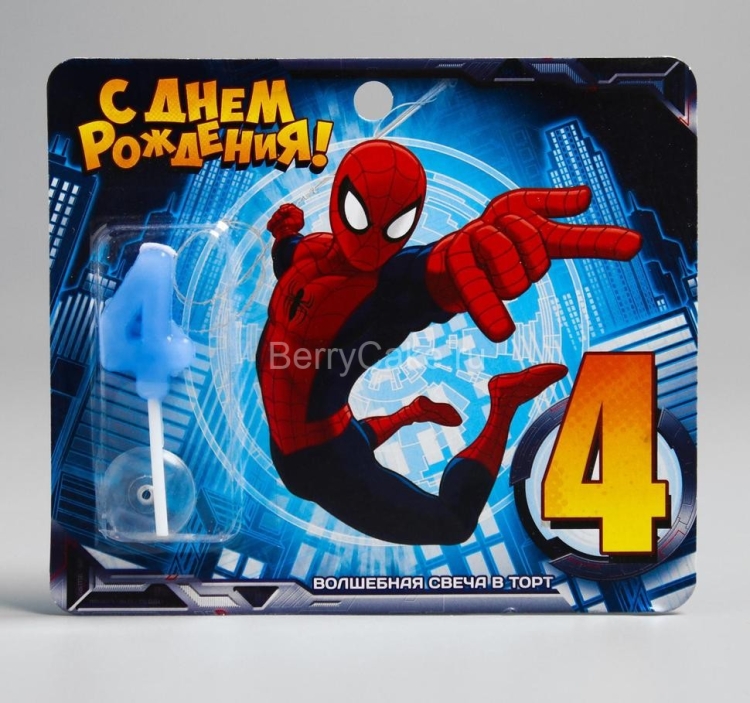 Свечи для торта человек паук