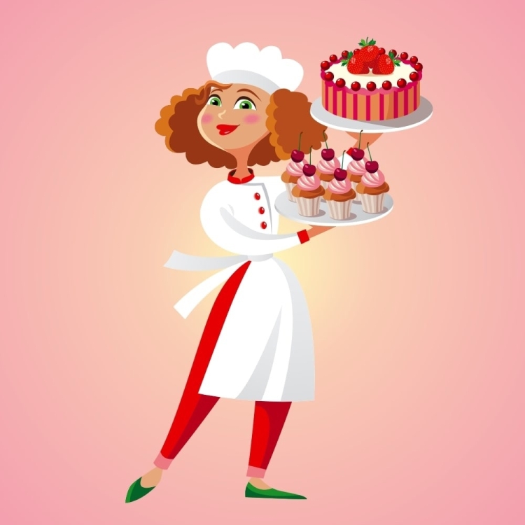 Кондитер иллюстрация