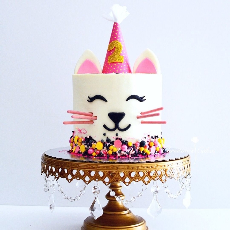 Торт кошка с ушками