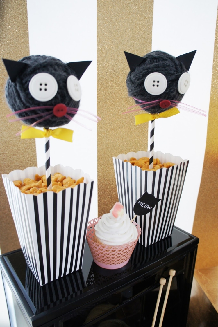 Украшение праздника в стиле кошек