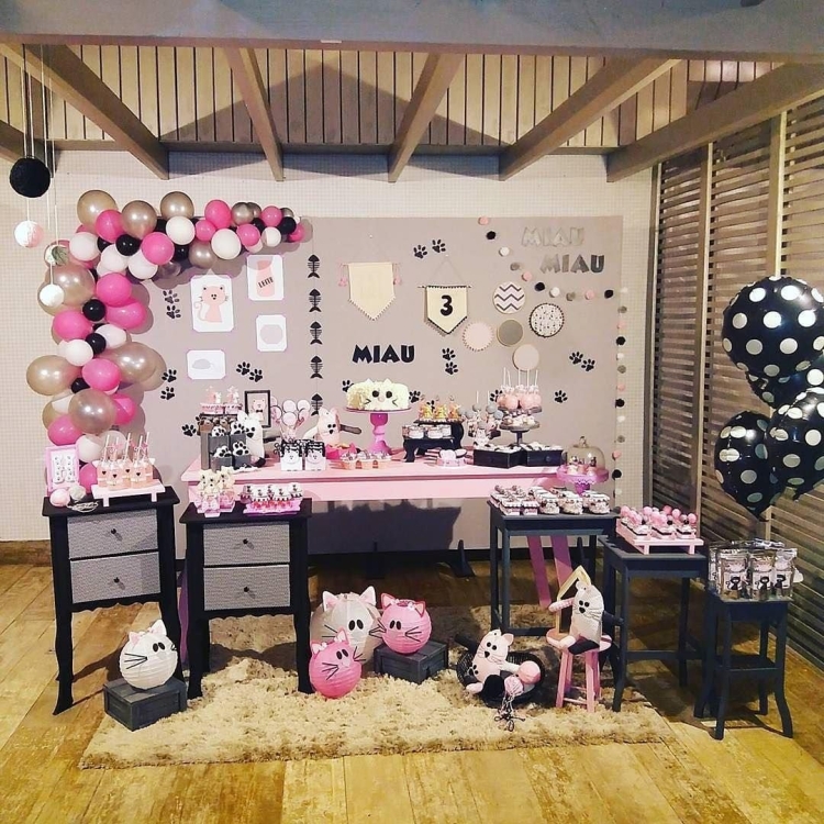 Детский день рождения в стиле кошек