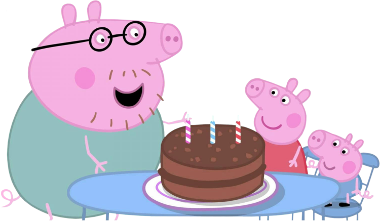 Папа Свин из мультика Свинка Пеппа