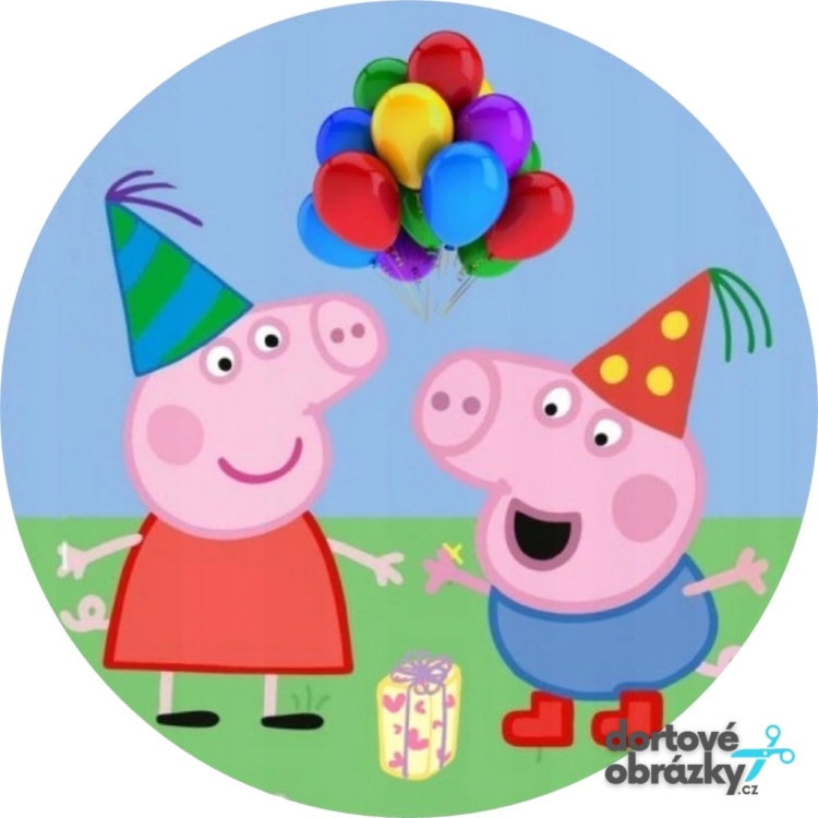 Свинка Пеппа на сахарной бумаге