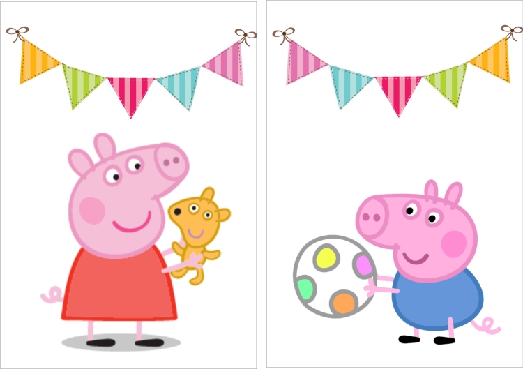 Свинка Пеппа Джордж на белом фоне