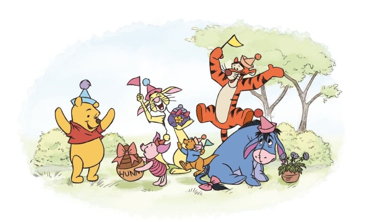 Винни пух Дисней осел