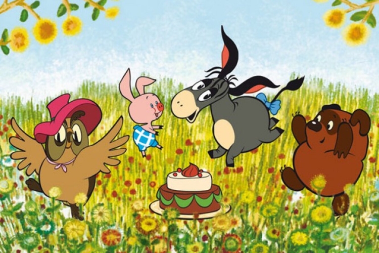 Мультфильм Винни пух ослик
