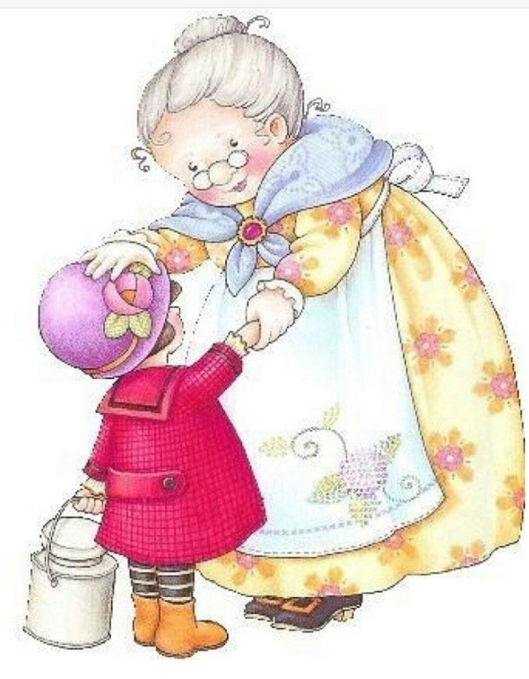 Бабушка с внуками картинки для детей