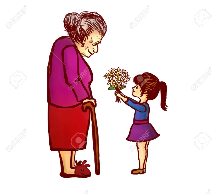 Мама бабушка и внучка рисунок