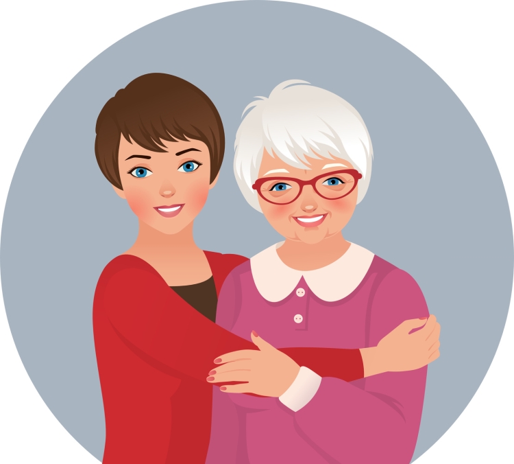 Бабушки и мамы мультяшные