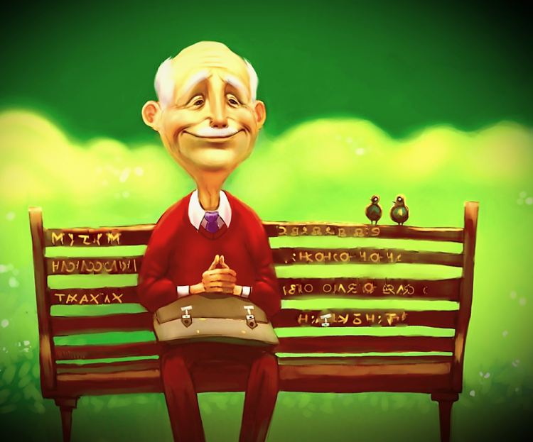 Открытка пенсионеру