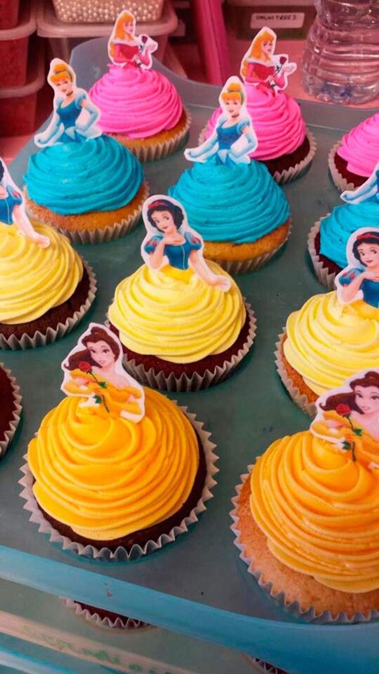 Капкейки с принцессами Диснея