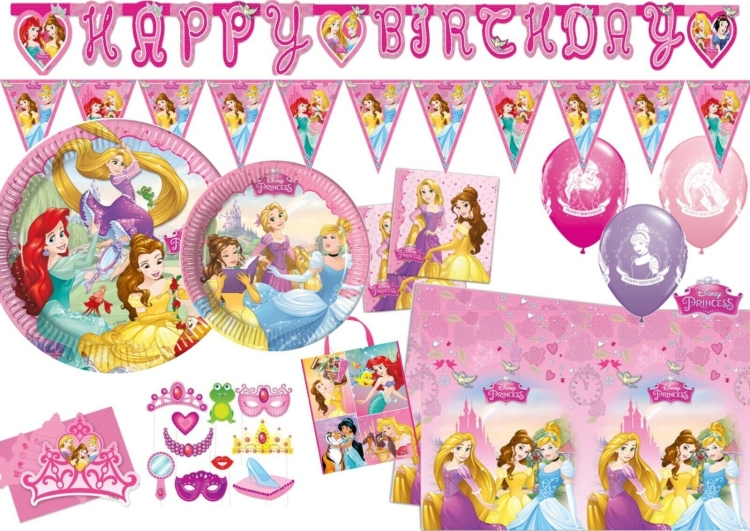 День рождения в стиле принцессы Диснея посуда