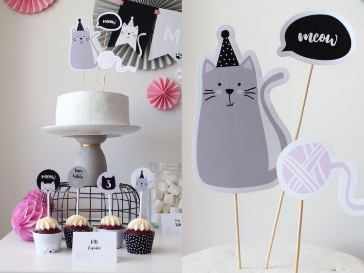 Детский день рождения в стиле кошек
