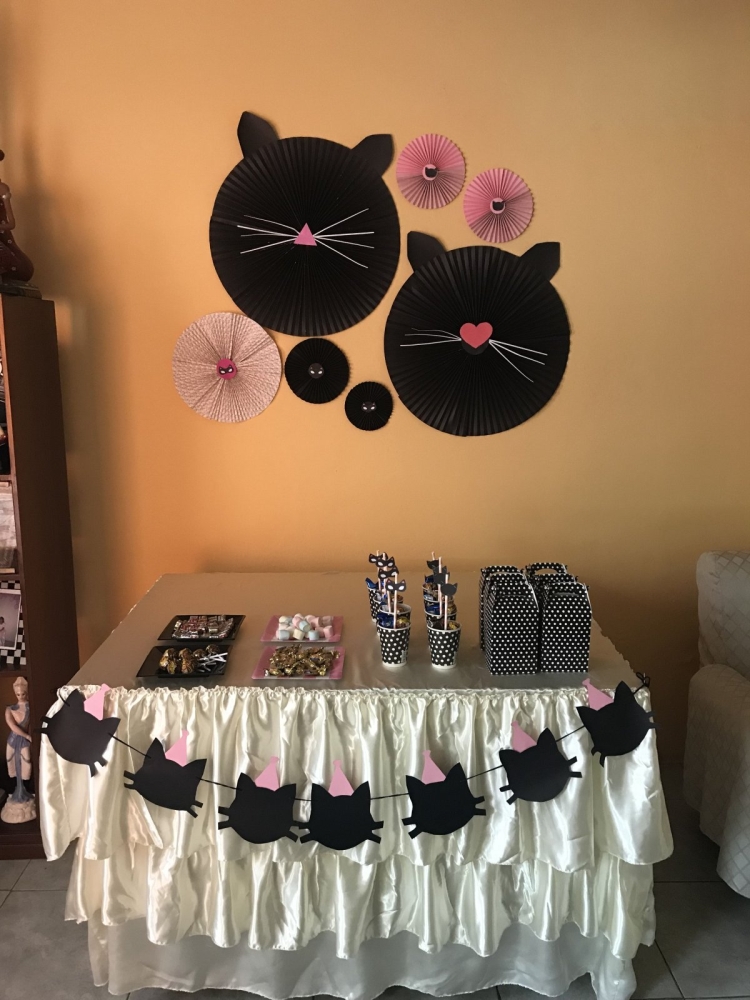 Кошачья вечеринка для детей