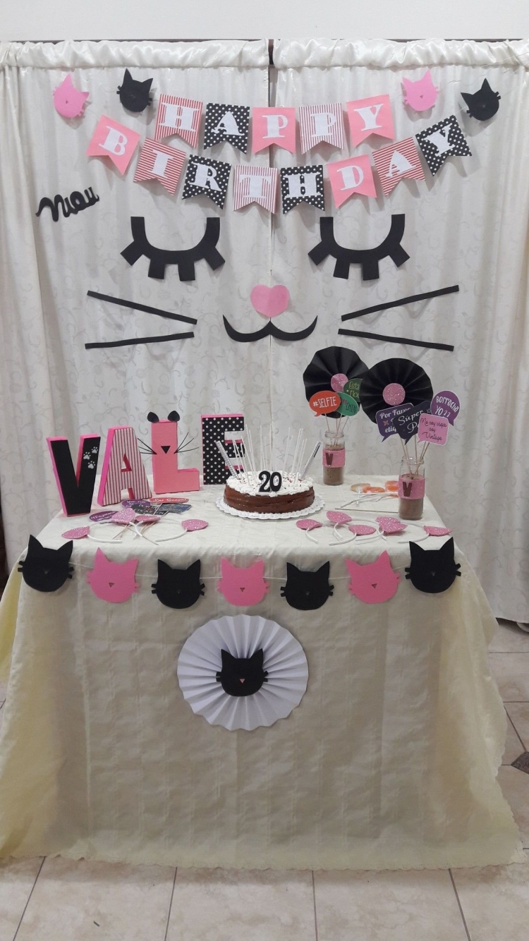 День рождения в стиле кошки