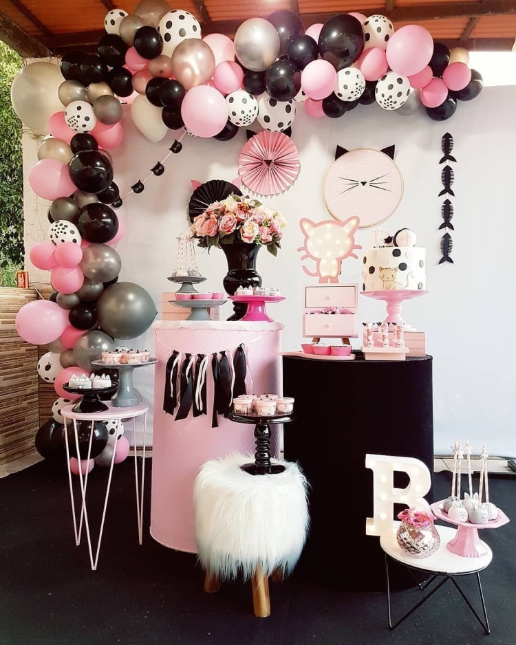 День рождения в кошачьем стиле