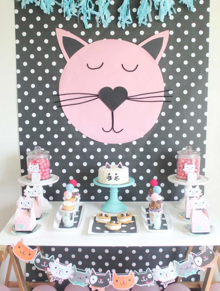 Кошачья вечеринка для детей