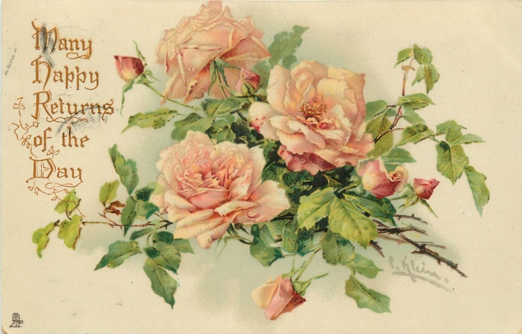 С днем рождения Винтажные розы