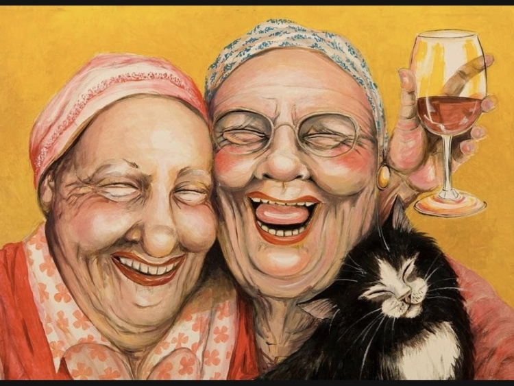 Веселые подруги в старости