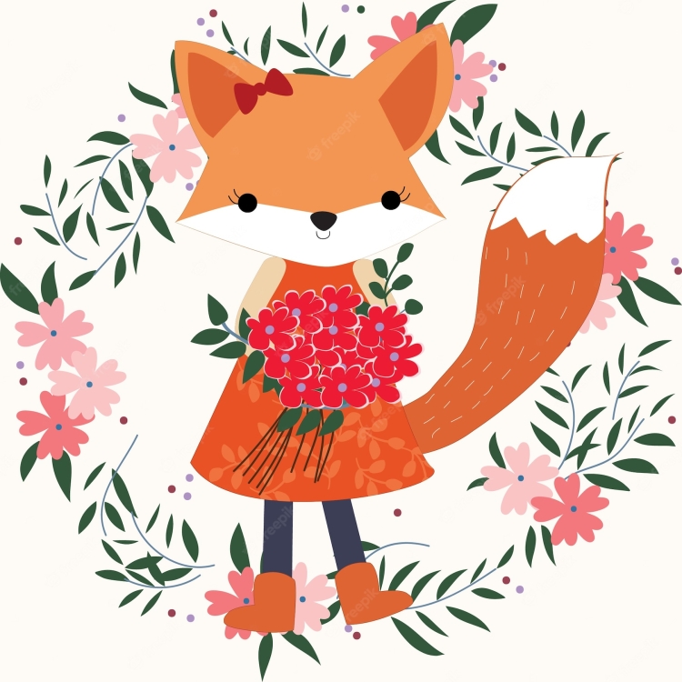 Платье лисички