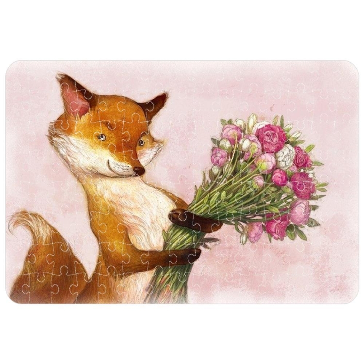 Лиса с цветами