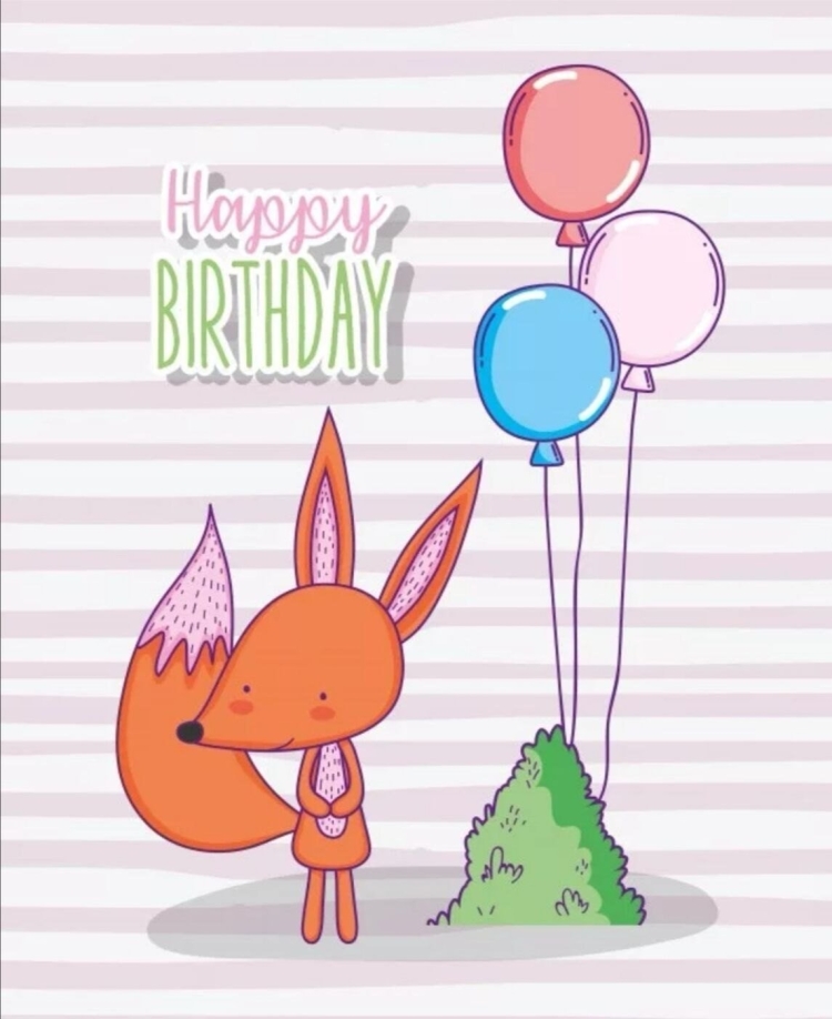 С днем рождения Лисичка