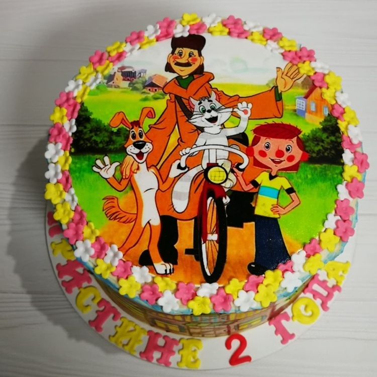 Торт трое из Простоквашино