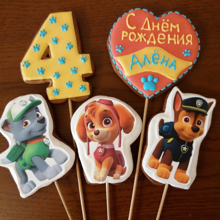 Пряники топперы для торта