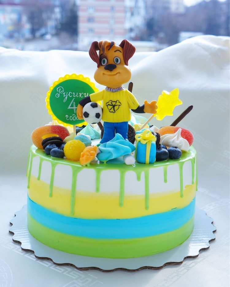 Торт на день рождения мальчику Барбоскины