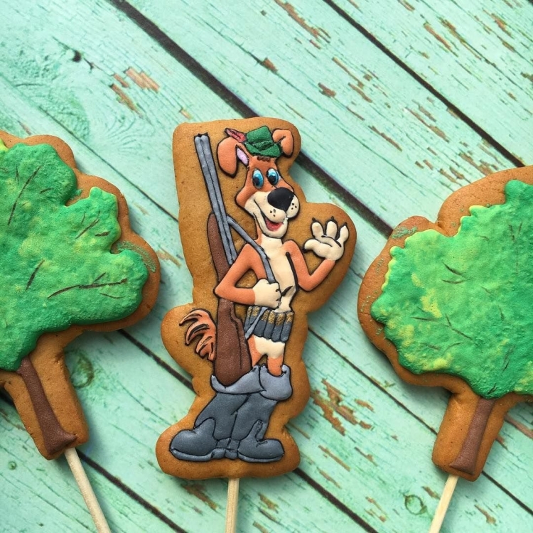 Торт для охотника с пряниками