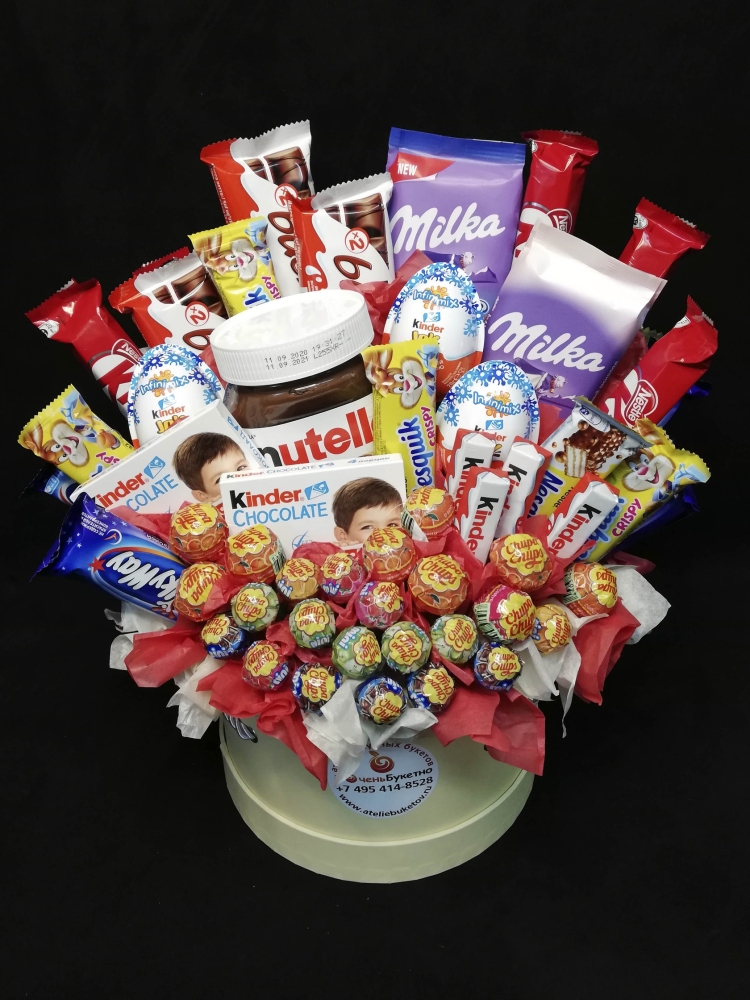 Детские букеты из сладостей