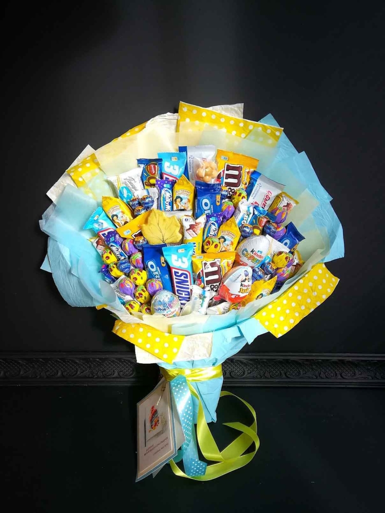 Детский сладкий букет мальчику
