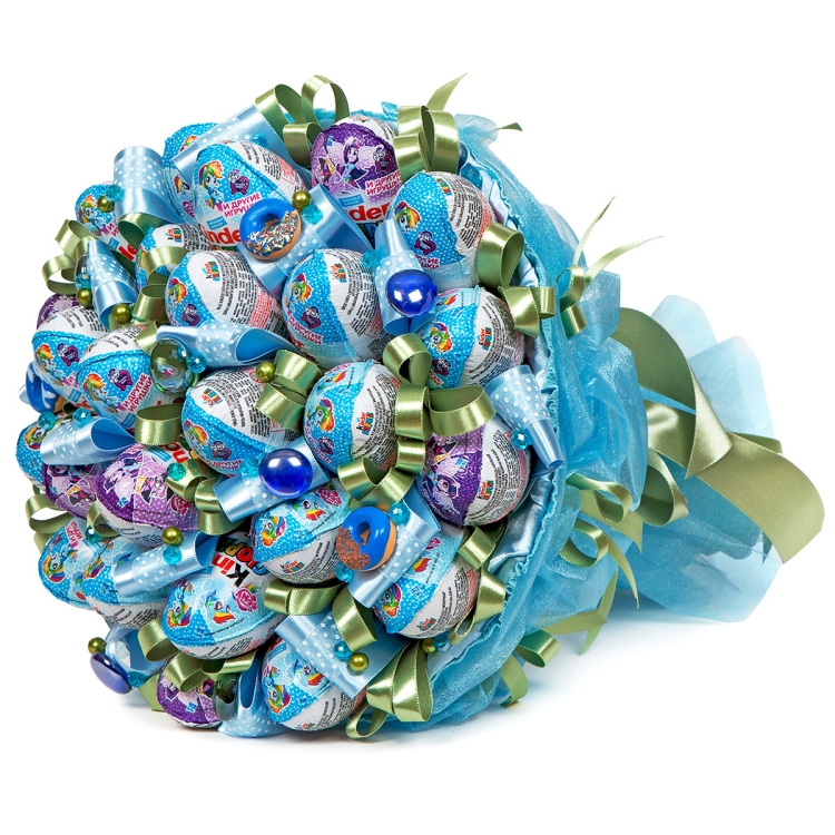 Детские букеты из сладостей