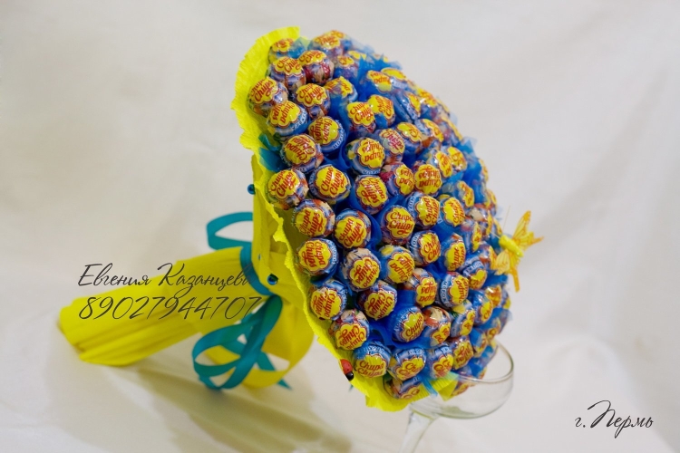 Букет из Чупа-чупсов своими руками